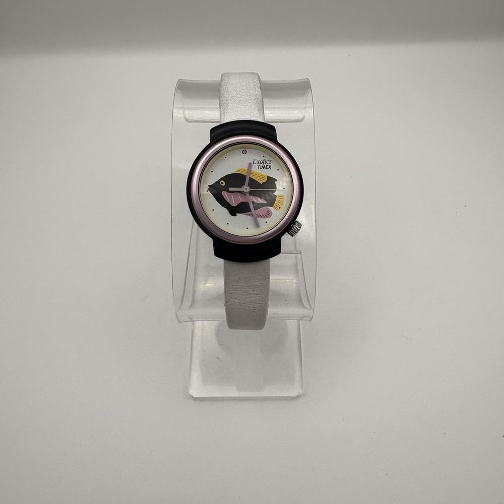 Timex Women's Vintage Exotics Watch‎ With Tropical Fish Dial New Battery WR